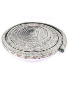Joint de porte autocollant 5 mètres, 9x9mm, gris