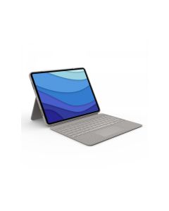 Logitech Clavier QWERTZ Bluetooth pour iPad Pro 12,9 5./6 Sable 920-010216