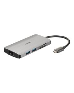 D-Link 8 In 1 USB-C Hub HDMI/Ethernet/Kartenleser/USB-C DUB-M810