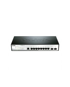 D-Link Smart Switch 10 Port 8 x 10/100/1000+ 2 x Gigabit SFP DGS-1210-10/E
