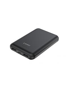 Gembird PB05-01 power bank Lithium-Ion Li-Ion 5000 mAh Black PB05-01