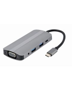 CableXpert USB Typ-C Multi-Port-Adapter A-CM-COMBO8-02