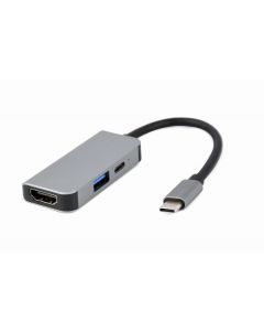 CableXpert USB Typ-C Kombi-Adapter (Hub + HDMI + PD) - A-CM-COMBO3-02