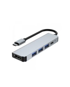 CableXpert USB Typ-C Multi-Port-Adapter (Hub + HDMI + PD) - A-CM-COMBO5-03