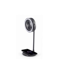 OEM table fan with lamp and wireless charger - TA-WPC10-LEDFAN-01