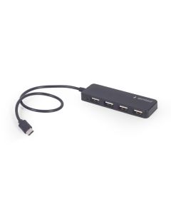Gembird 4-Port USB Typ-C Hub, black - UHB-CM-U2P4-01