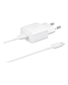 Samsung Schnellladeadapter mit Datenkabel USB Type-C 15 Watt EP-T1510XWEGEU