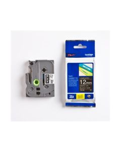 Brother TZe-335 - Ruban pour étiqueteuse Blanc sur noir 12 mm de large