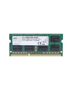 G.Skill DDR3 4GB (1x4GB) 1600MHz 204-Pin SO DIMM F3-1600C9S-4GSL