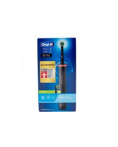 Oral-B Brosse à dent électrique Pro 3 3000 Édition Noire avec Têtes de Brosse Cross Action 759790