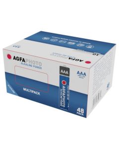 AGFAPHOTO Pack de 48 piles Micro AAA Alkaline Power