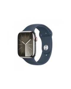 Apple Watch S9 Steel 45mm GPS+Cellular Silver Sport Band Blue S/M MRMN3QF/A