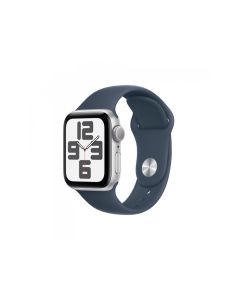 Apple Watch SE Aluminium 40mm GPS Silver Sport Band Blue S/M MRE13QF/A