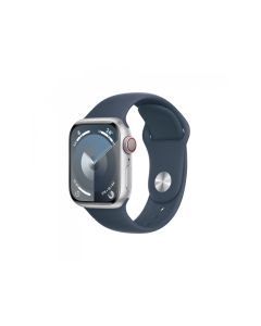 Apple Watch S9 Alu. 41mm GPS+Cellular Silver Sport Band Blue S/M MRHV3QF/A