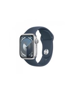 Apple Watch S9 Alu. 41mm GPS Silver Sport Band Storm Blue S/M MR903QF/A