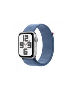 Apple Watch SE Alu. 44mm GPS Silver Sport Loop Winter Blue MREF3QF/A