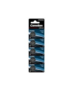 Pack de 5 piles Camelion Lithium 3V CR2032