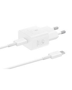 Samsung Schnellladeadapter USB-C 25W mit Datenkabel White EP-T2510XWEGEU