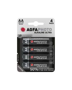 AGFAPHOTO Pack de 4 piles Ultra Alkaline Mignon AA