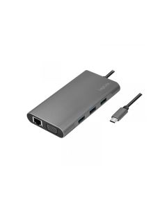 LogiLink Dockingstation USB 3.2 Gen1,USB-C, 10-Port,PD,silb. UA0383
