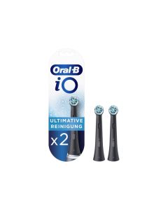 Oral-B Pack de 2 Têtes de Brosse iO Clean Ultimative Nettoyage  Noir OB983