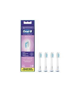 Oral-B Pack de 4 Tête de brosse à dents Pulsonic Sensitive Blanc 299158