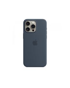 Apple iPhone 15 Pro Max Silicone Case with MagSafe Storm Blue MT1P3ZM/A