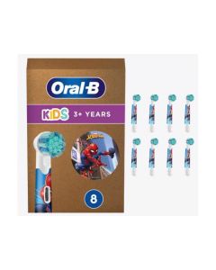 Oral-B Têtes de brosse à dent Kids Spiderman, lot de 8