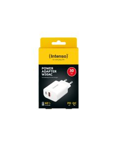 Intenso power adapter W30AC USB-A + USB-C 30W White (7803012)