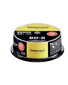 Intenso Blu-Ray Printable Rohling BD-R 25er CakeBox 25GB 6x Speed (5101114)