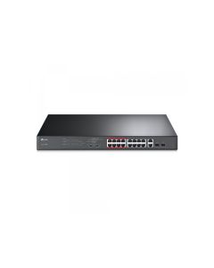 TP-Link 16-Port 10/100 Mbps + 2-Port Gigabit Rackmount Switch TL-SL1218MP