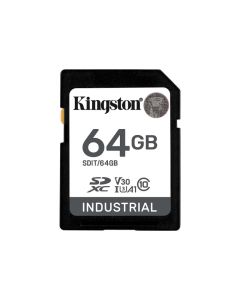 Kingston 64GB SDXC Industrial 40C to 85C C10 UHS-I U3 V30 A1 pSLC SDIT/64GB