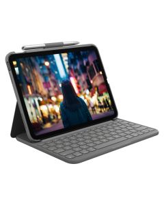 Logitech Slim Folio Keyboard Case for iPad Oxford Gray 920-011423