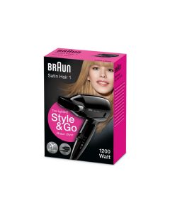 Braun Sèche-Cheveux Satin Hair 1 Style & Go Noir BRHD130E