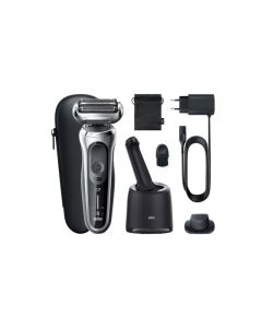 Braun Rasoir électrique Serie 7 71-S7200cc Wet & Dry Argent 433637