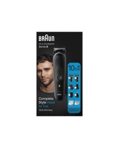 Braun Tondeuse Tout-en-un Series 5 MGK5445 10-in-1 pour barbe, corps, cheveux, oreilles et nez Noir 