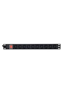 EnerGenie Power Distribution Unit 10 Sockets 1U 16A C19 2m EG-PDU-10C132C19
