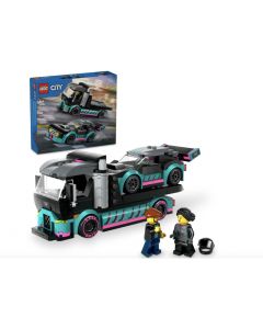 LEGO City - La voiture de course et le camion de transport de voitures (60406)