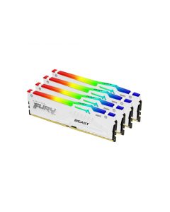 Kingston Fury 128GB(4x32GB) DDR5 5600MT/s CL40 RGB White KF556C40BWAK4-128