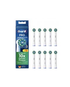 Oral-B Brush Heads Pro CrossAction Pack of 10 White 860595