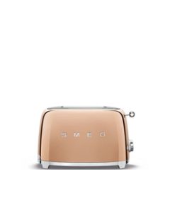 Smeg 2 Slice Toaster 50\'s Style Rose Gold TSF01RGEU