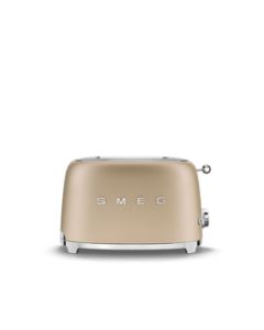 Smeg Toaster 2 Slice 50\'s Style (Champagne) Gold TSF01CHMEU