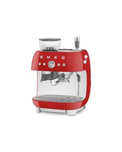 Smeg Espresso Manual Coffee Machine 50\'s Style Red EGF03RDEU