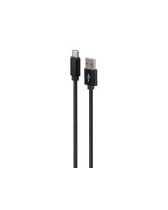 CableXpert Type-C USB Cable Metal Connectors 1.8m Black CCDB-mUSB2B-AMCM-6