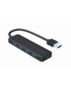 Gembird 4-port USB 3.1 (Gen 1) Hub Black UHB-U3P4P-02