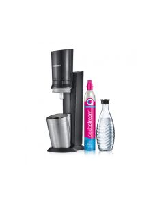 SodaStream Soda Maker Crystal 3.0 incl 1 Glass Bottle Steel 1016411410