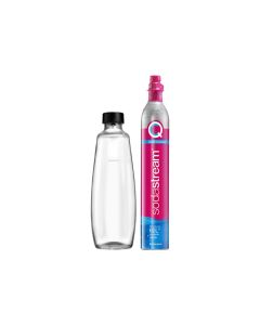 SodaStream accessory kit DUO reserve cylinder 60L QC+1 glass bottle