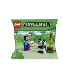 LEGO Minecraft - Steve avec un Bébé Panda (30672)