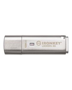 Kingston IronKey Locker+ 50 128GB USB Type-A 3.2 Gen 1 Silver IKLP50/128GB