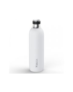 BRITA Bouteille en acier inoxydable blanc grand format SODATRIO 1046735